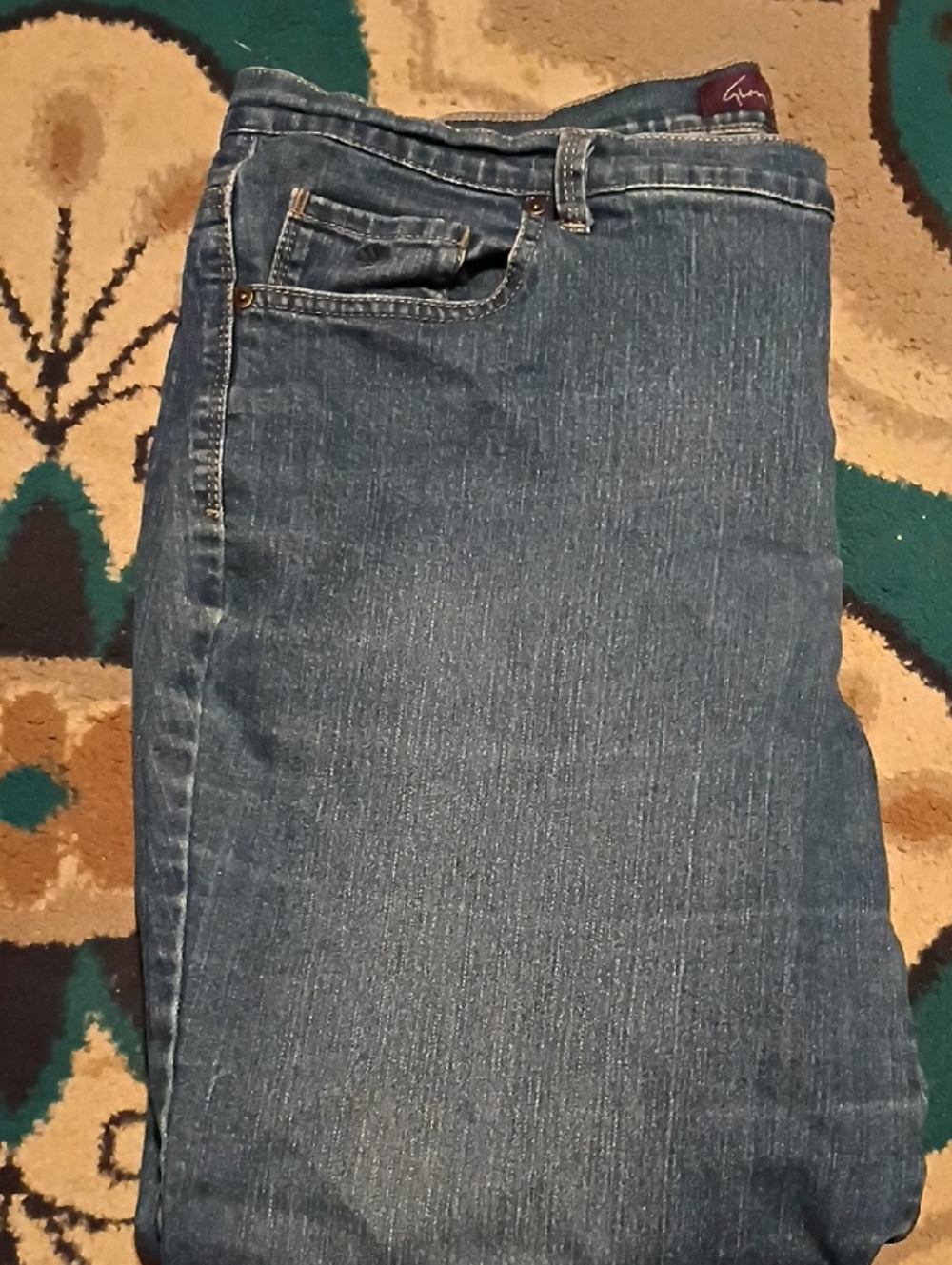 Gloria Vanderbilt Men's Light Blue Relaxed Jeans
